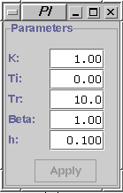 PI Parameters GUI